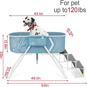 Furesh Elevated Folding Dog Bathtub