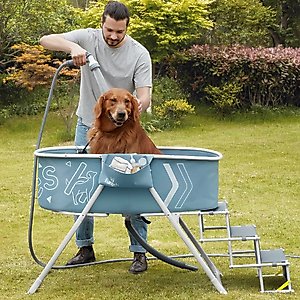 Furesh Elevated Folding Dog Bathtub