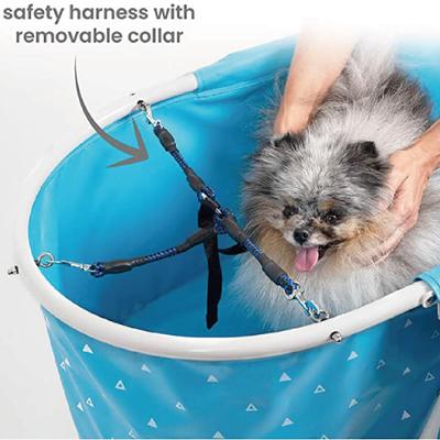 Show full view: Furesh Elevated Folding Pet Bath Tub & Wash Station, Blue slide 6 of 10