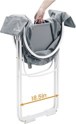 Furesh Elevated Folding Pet Bath Tub & Wash Station, Gray slide 2 of 6