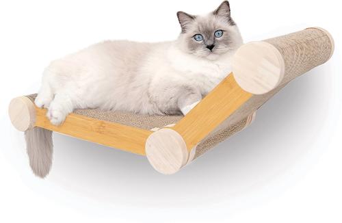Show full view: FurHaven Ascentials Lookout Lounge Cat Wall Shelve, Bamboo slide 2 of 11