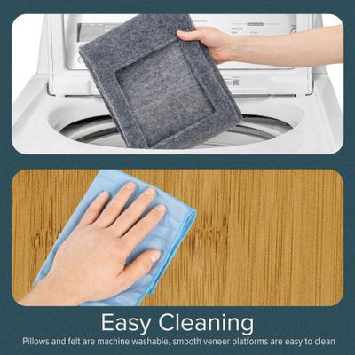 Show full view: FurHaven Ascentials Royal Suite Cat Tree, Bamboo/Gray, 68-in slide 8 of 11