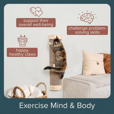 Show full view: FurHaven Ascentials Treehugger Cat Scratcher, Bamboo slide 4 of 11