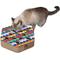 Show in main carousel: FurHaven Busy Box Corrugated Hexagon Cat Scratcher Toy with Catnip slide 5 of 7