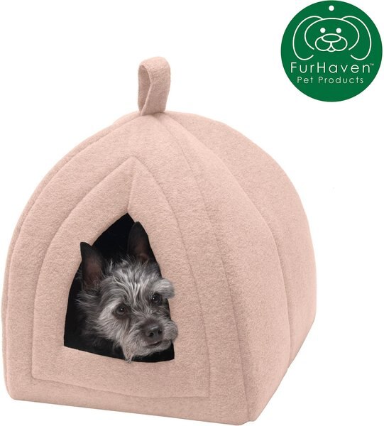 FurHaven Calming Fleece Covered Dog & Cat Bed