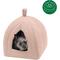 Show in main carousel: FurHaven Calming Fleece Covered Dog & Cat Bed, Beige Buff slide 4 of 8