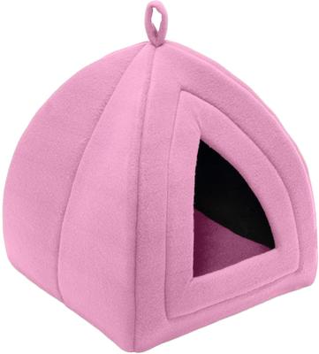 Show full view: FurHaven Calming Fleece Covered Dog & Cat Bed, Cotton Candy Pink slide 3 of 8