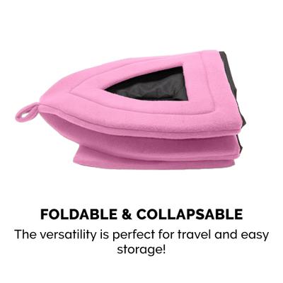 Show full view: FurHaven Calming Fleece Covered Dog & Cat Bed, Cotton Candy Pink slide 5 of 8