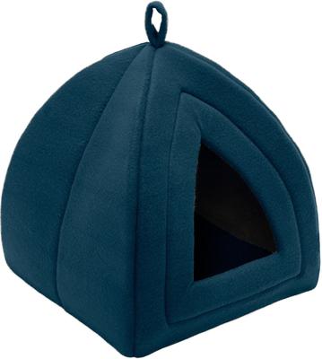 Show full view: FurHaven Calming Fleece Covered Dog & Cat Bed, Lagoon Blue slide 4 of 9