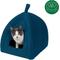 Show in main carousel: FurHaven Calming Fleece Covered Dog & Cat Bed, Lagoon Blue slide 5 of 9