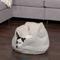 Show in main carousel: FurHaven Calming Hug Bolster Cat & Dog Bed, Silver Gray, Small slide 1 of 9