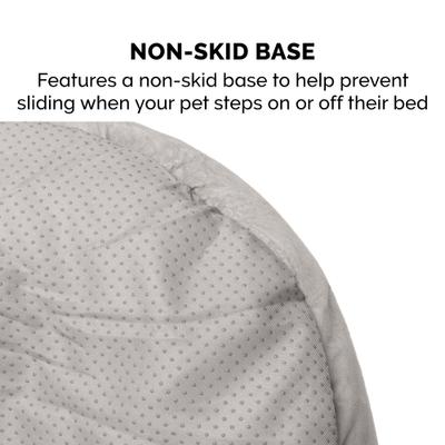 Show full view: FurHaven Calming Hug Bolster Cat & Dog Bed, Silver Gray, Small slide 6 of 9