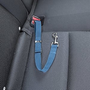 FurHaven Car Dog Seat Belt & Clip, 2 count, Lagoon Blue