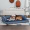 Show in main carousel: FurHaven Comfy Couch Cooling Gel Cat & Dog Bed with Removable Cover, Diamond Blue, Large slide 1 of 10