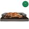 Show in main carousel: FurHaven Comfy Couch Cooling Gel Cat & Dog Bed with Removable Cover, Diamond Brown, Jumbo Plus slide 5 of 11