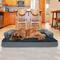 Show in main carousel: FurHaven Comfy Couch Cooling Gel Cat & Dog Bed with Removable Cover, Diamond Gray, Jumbo Plus slide 1 of 9