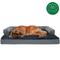 Show in main carousel: FurHaven Comfy Couch Cooling Gel Cat & Dog Bed with Removable Cover, Diamond Gray, Jumbo Plus slide 4 of 9