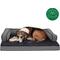 Show in main carousel: FurHaven Comfy Couch Cooling Gel Cat & Dog Bed with Removable Cover, Diamond Gray, Large slide 4 of 10