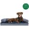 Show in main carousel: FurHaven Comfy Couch Orthopedic Bolster Dog Bed with Removable Cover, Diamond Blue, Large slide 4 of 11