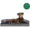 Show in main carousel: FurHaven Comfy Couch Orthopedic Bolster Dog Bed with Removable Cover, Diamond Gray, Large slide 5 of 12