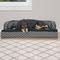 Show in main carousel: FurHaven Comfy Couch Orthopedic Bolster Dog Bed with Removable Cover, Diamond Gray, Medium slide 1 of 11