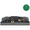 Show in main carousel: FurHaven Comfy Couch Orthopedic Bolster Dog Bed with Removable Cover, Diamond Gray, Medium slide 4 of 11