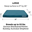 Show in main carousel: FurHaven Deluxe Oxford Full Support Dog & Cat Bed with Removable Cover, Deep Lagoon, Large slide 5 of 10