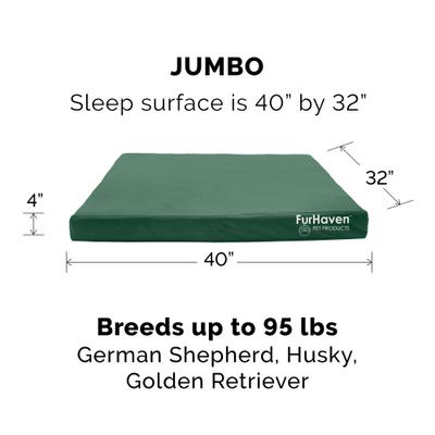 Show full view: FurHaven Deluxe Oxford Full Support Dog & Cat Bed with Removable Cover, forest, Jumbo slide 5 of 10