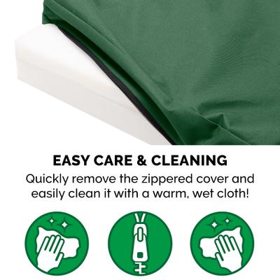 Show full view: FurHaven Deluxe Oxford Full Support Dog & Cat Bed with Removable Cover, forest, Large slide 8 of 10