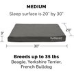Show in main carousel: FurHaven Deluxe Oxford Full Support Dog & Cat Bed with Removable Cover, Stone Gray, Medium slide 5 of 10