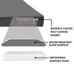 Show in main carousel: FurHaven Deluxe Oxford Full Support Dog & Cat Bed with Removable Cover, Stone Gray, Medium slide 6 of 10