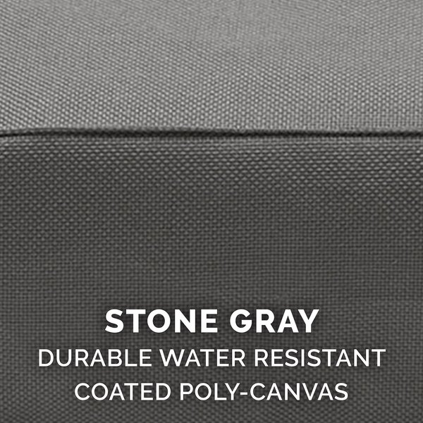 Show full view: FurHaven Deluxe Oxford Full Support Dog & Cat Bed with Removable Cover, Stone Gray, Medium slide 9 of 10