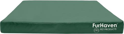 Show full view: FurHaven Deluxe Oxford Memory Foam Indoor/Outdoor Dog & Cat Bed with Removable Cover, Jumbo Plus, forest slide 3 of 10