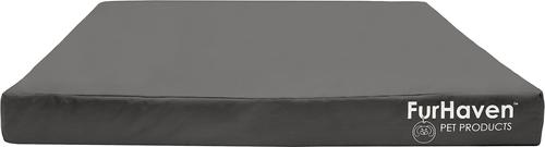 Show full view: FurHaven Deluxe Oxford Orthopedic Indoor/Outdoor Dog & Cat Bed with Removable Cover, Jumbo Plus, Stone Grey slide 3 of 10