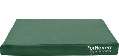 Show full view: FurHaven Deluxe Oxford Orthopedic Indoor/Outdoor Dog & Cat Bed with Removable Cover, Medium, forest slide 4 of 11