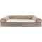 Show in main carousel: FurHaven Faux Fleece Memory Top Bolster Dog Bed with Removable Cover, Cream, Jumbo slide 3 of 11