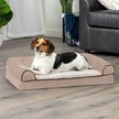 Show in main carousel: FurHaven Faux Fleece Orthopedic Bolster Cat & Dog Bed with Removable Cover, Cream, Medium slide 1 of 11