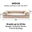 Show in main carousel: FurHaven Faux Fleece Orthopedic Bolster Cat & Dog Bed with Removable Cover, Cream, Medium slide 5 of 11