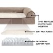 Show in main carousel: FurHaven Faux Fleece Orthopedic Bolster Cat & Dog Bed with Removable Cover, Cream, Medium slide 6 of 11