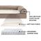 Show in main carousel: FurHaven Faux Fleece Orthopedic Bolster Cat & Dog Bed with Removable Cover, Cream, Medium slide 6 of 11