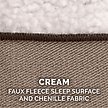 Show in main carousel: FurHaven Faux Fleece Orthopedic Bolster Cat & Dog Bed with Removable Cover, Cream, Medium slide 9 of 11