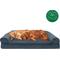 Show in main carousel: FurHaven Faux Fleece Orthopedic Bolster Cat & Dog Bed with Removable Cover, Orion Blue, Jumbo Plus slide 4 of 11