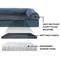 Show in main carousel: FurHaven Faux Fleece Orthopedic Bolster Cat & Dog Bed with Removable Cover, Orion Blue, Jumbo slide 6 of 11