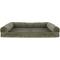 Show in main carousel: FurHaven Faux Fur Memory Top Bolster Dog Bed with Removable Cover, Dark Sage, Jumbo slide 3 of 11