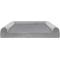 Show in main carousel: FurHaven Faux Fur Memory Top Bolster Dog Bed with Removable Cover, Smoke Gray, Jumbo Plus slide 4 of 12