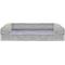 Show in main carousel: FurHaven Faux Fur Memory Top Bolster Dog Bed with Removable Cover, Smoke Gray, Medium slide 3 of 11