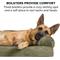 Show in main carousel: FurHaven Faux Fur Orthopedic Bolster Dog Bed with Removable Cover, Dark Sage, Large slide 3 of 11