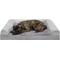 Show in main carousel: FurHaven Faux Fur Orthopedic Bolster Dog Bed with Removable Cover, Smoke Gray, Jumbo Plus slide 2 of 11