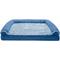 Show in main carousel: FurHaven Faux Fur & Suede Memory Foam Sofa Dog & Cat Bed, Marine Blue, Jumbo slide 3 of 10