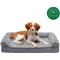 Show in main carousel: FurHaven Faux Fur & Suede Memory Foam Sofa Dog & Cat Bed, Stone Gray, Medium slide 4 of 10